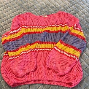 Colorful Striped Women's Sweater